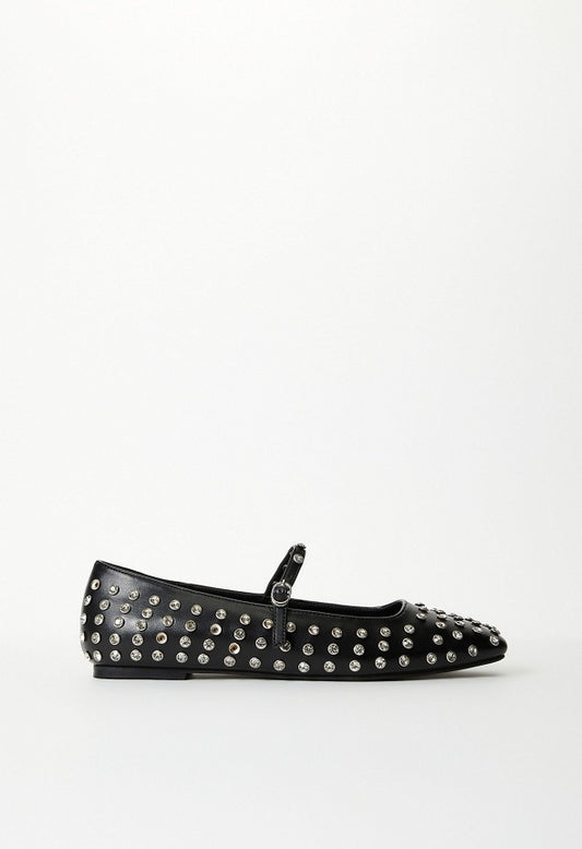 Ellidy Ballet Flat Black/ Silver