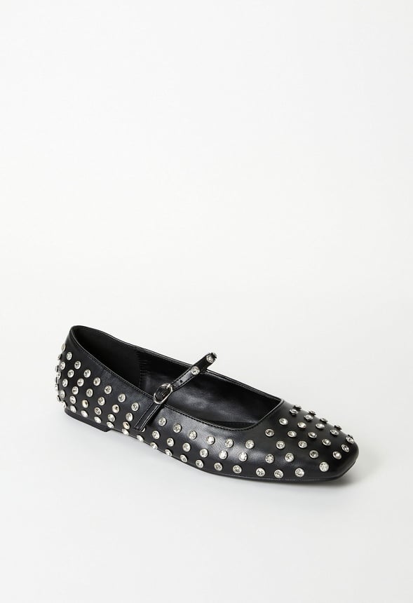 Ellidy Ballet Flat Black/ Silver