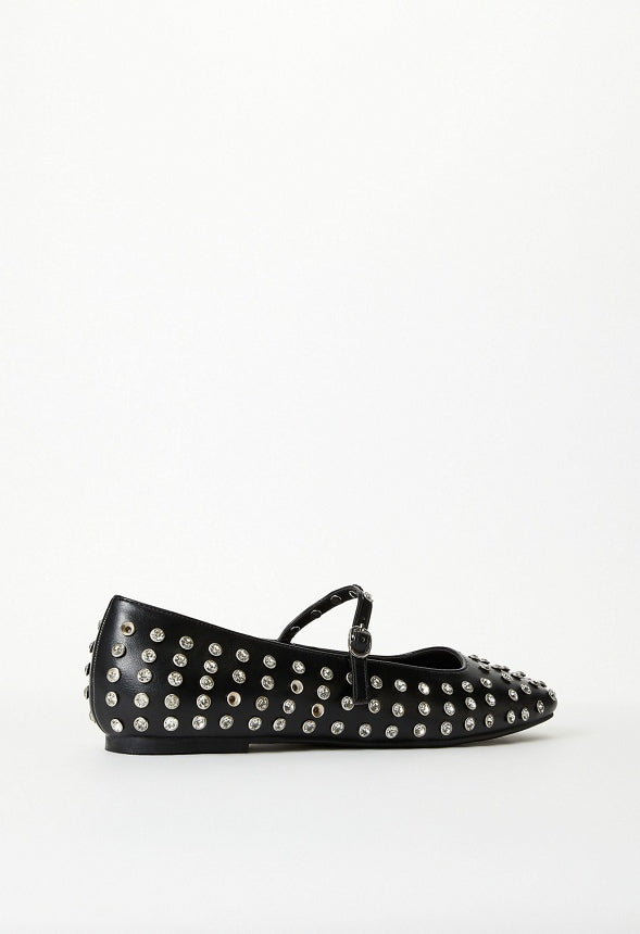 Ellidy Ballet Flat Black/ Silver