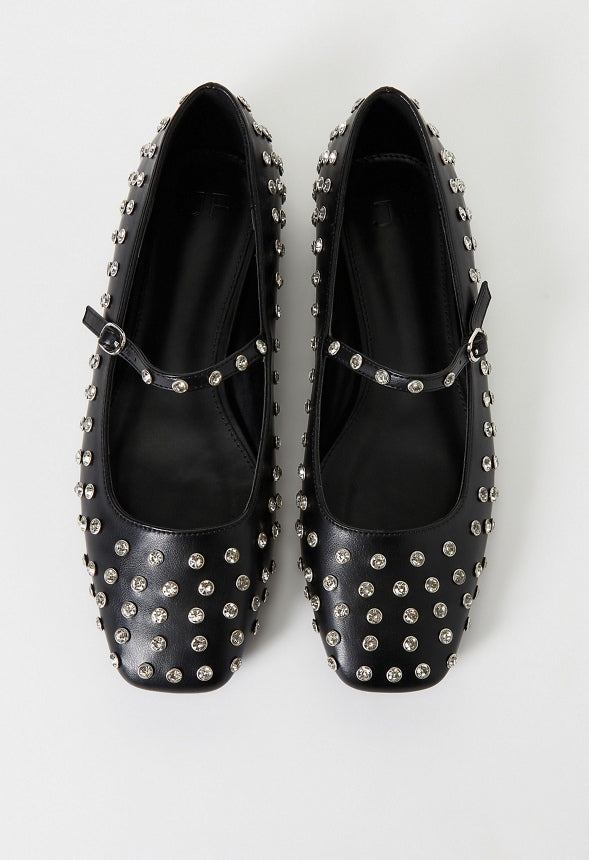 Ellidy Ballet Flat Black/ Silver