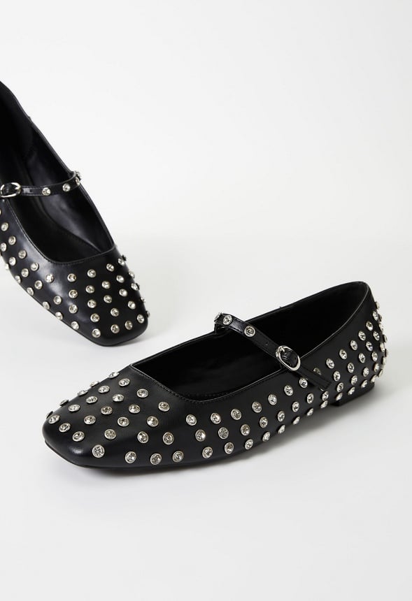 Ellidy Ballet Flat Black/ Silver