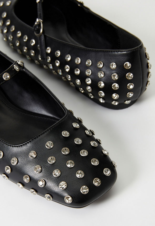 Ellidy Ballet Flat Black/ Silver
