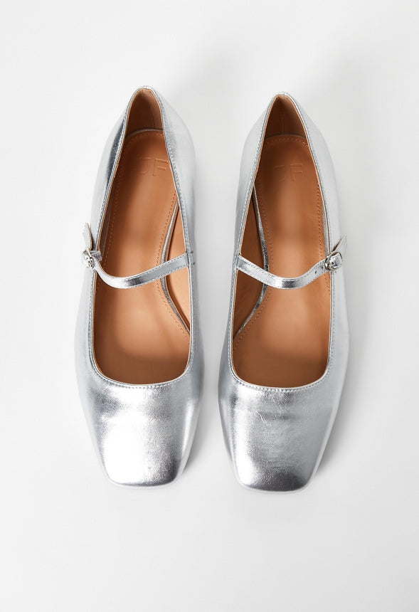 Ellidy Ballet Flat Silver