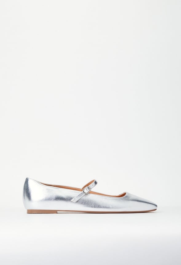 Ellidy Ballet Flat Silver