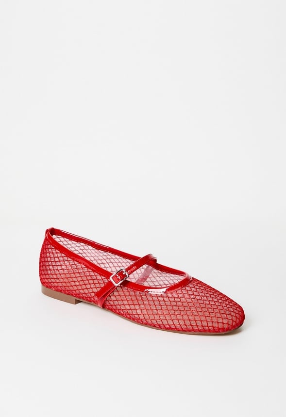 Madilyn Ballet Flat Salsa Red