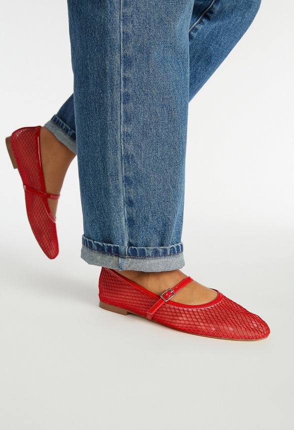 Madilyn Ballet Flat Salsa Red