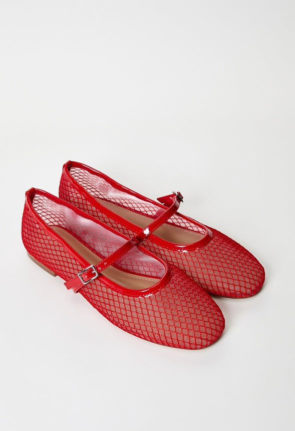 Madilyn Ballet Flat Salsa Red