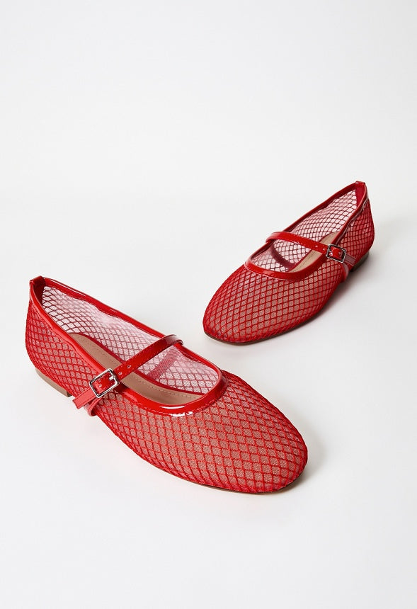 Madilyn Ballet Flat Salsa Red