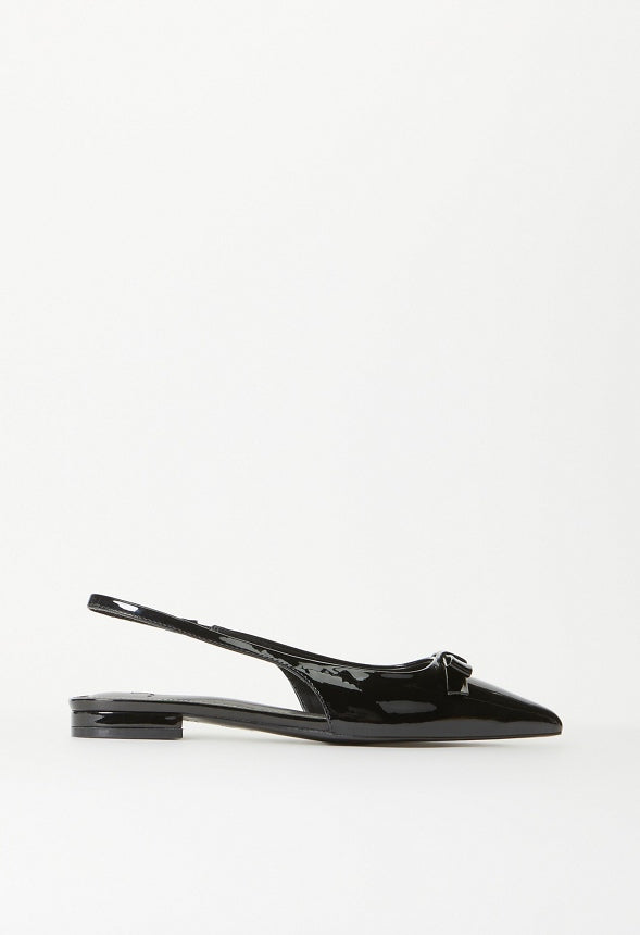 Naella Slingback Flat Black