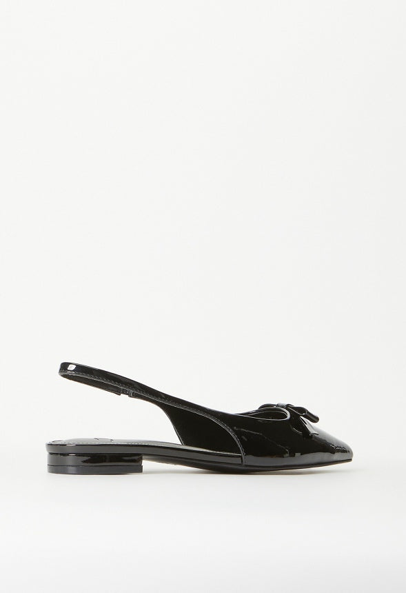 Naella Slingback Flat Black