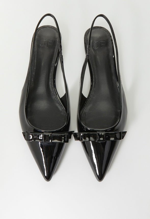 Naella Slingback Flat Black
