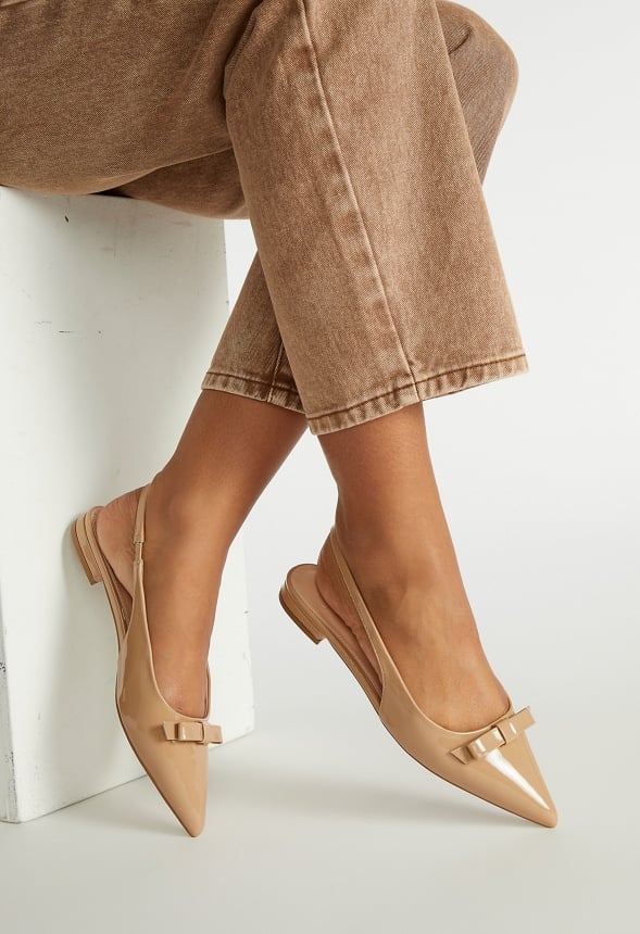 Naella Slingback Flat New Nude