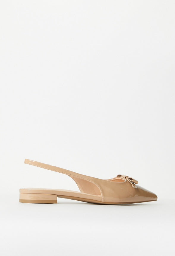 Naella Slingback Flat New Nude