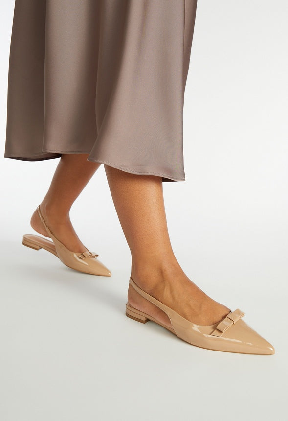 Naella Slingback Flat New Nude