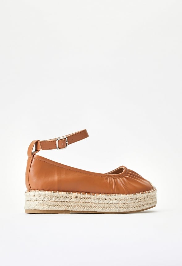 Tessa Espadrille Flat Light Tan
