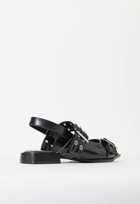 Rhyan Slingback Flat Black