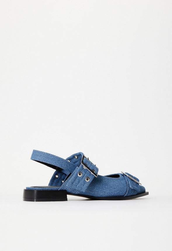 Rhyan Slingback Flat Denim