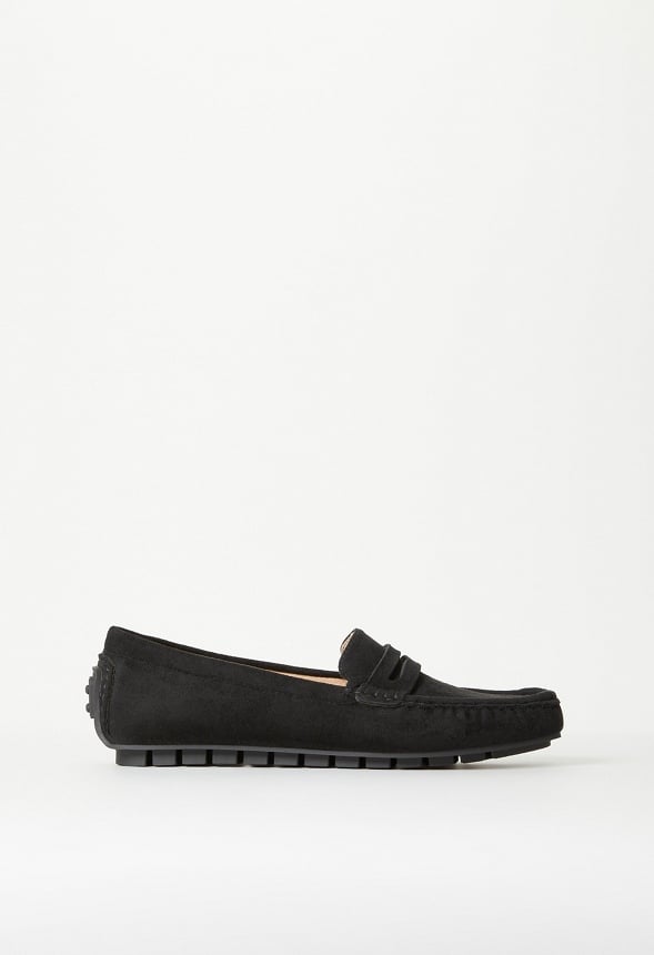 Reagan Flat Loafer Black