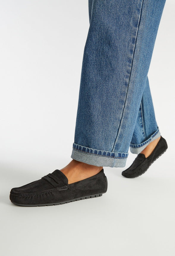 Reagan Flat Loafer Black