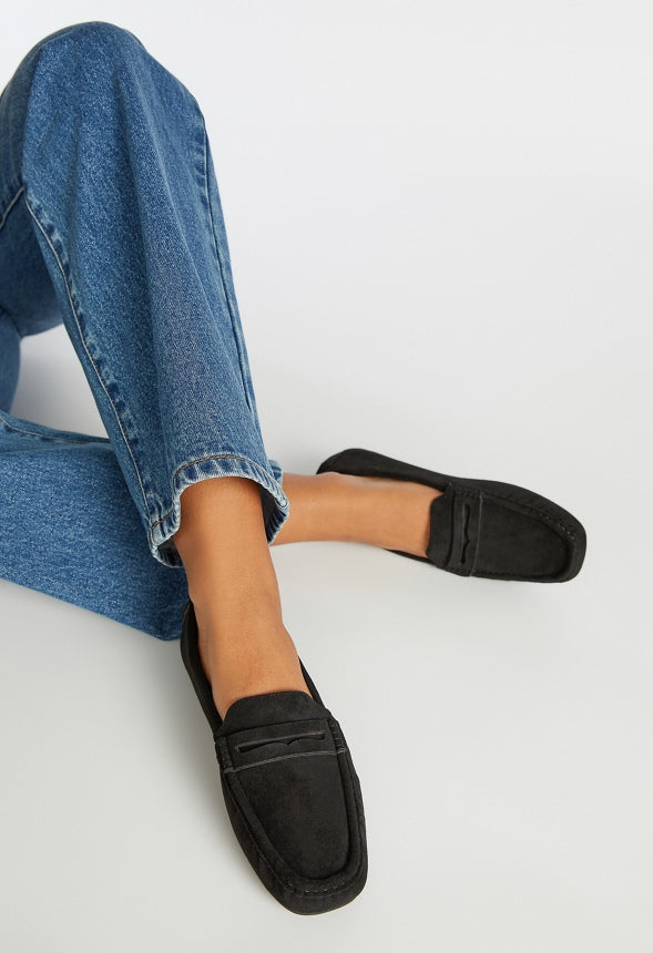 Reagan Flat Loafer Black