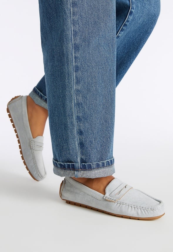 Reagan Flat Loafer Quarry Grey