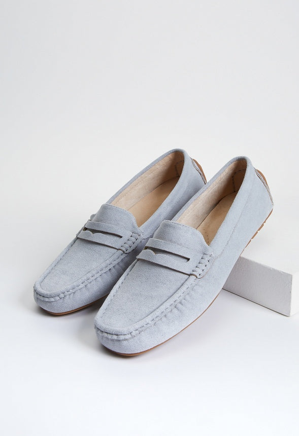 Reagan Flat Loafer Quarry Grey