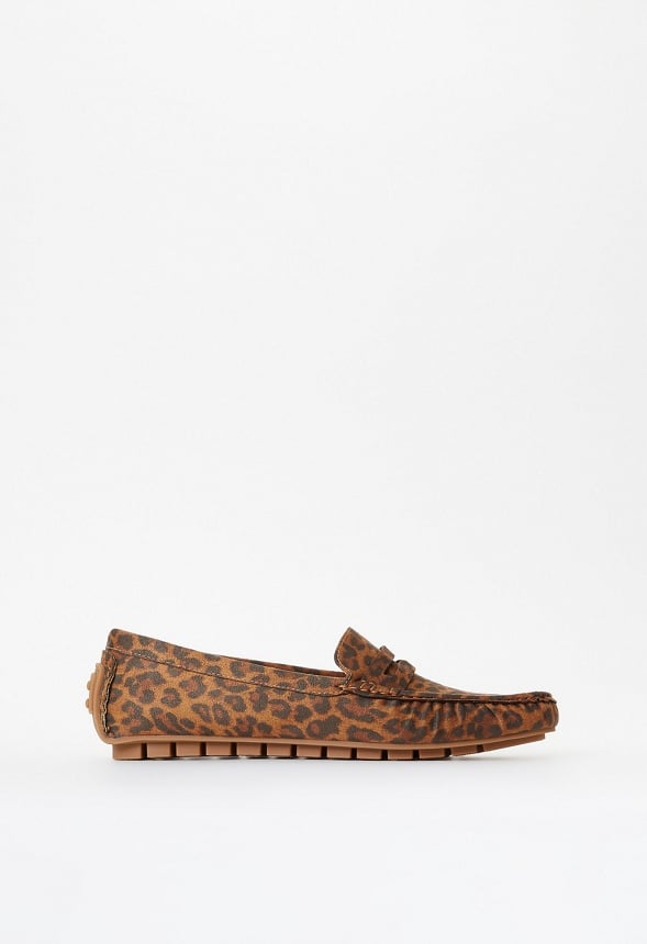 Reagan Flat Loafer Leopardino