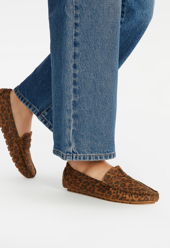 Reagan Flat Loafer Leopardino
