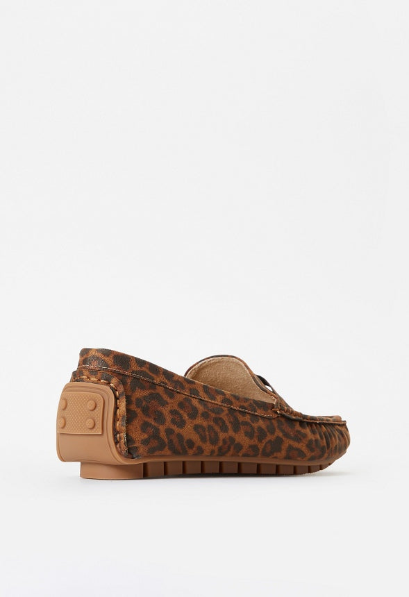 Reagan Flat Loafer Leopardino