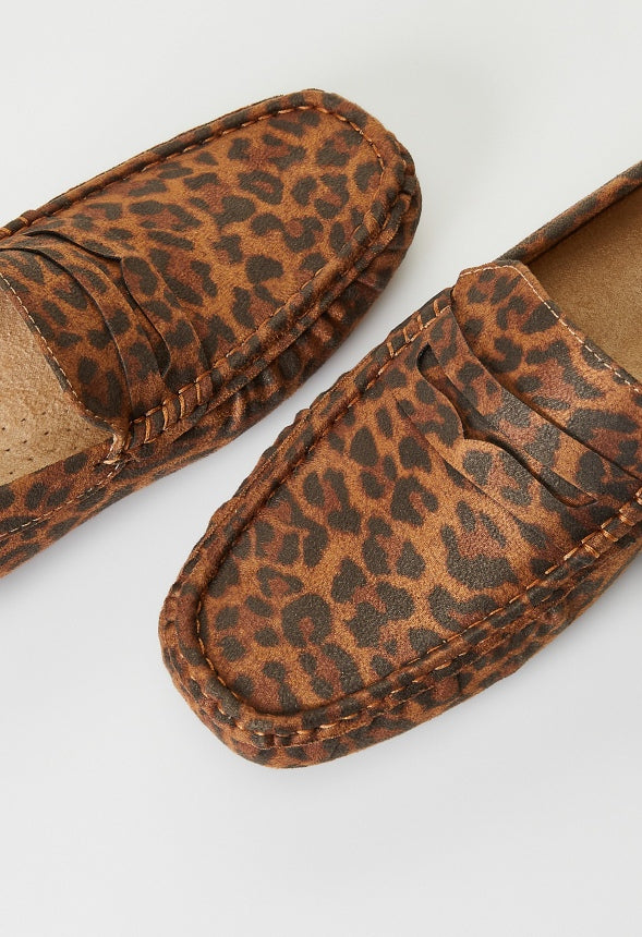 Reagan Flat Loafer Leopardino