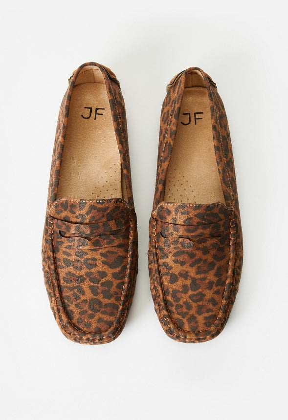 Reagan Flat Loafer Leopardino