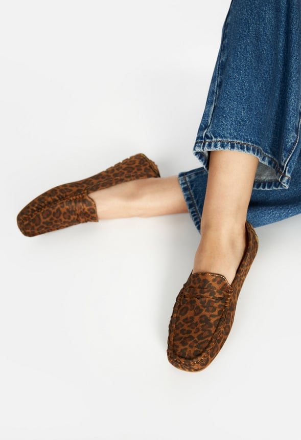 Reagan Flat Loafer Leopardino