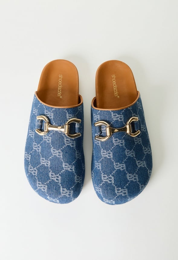Brea Flat Mule Denim