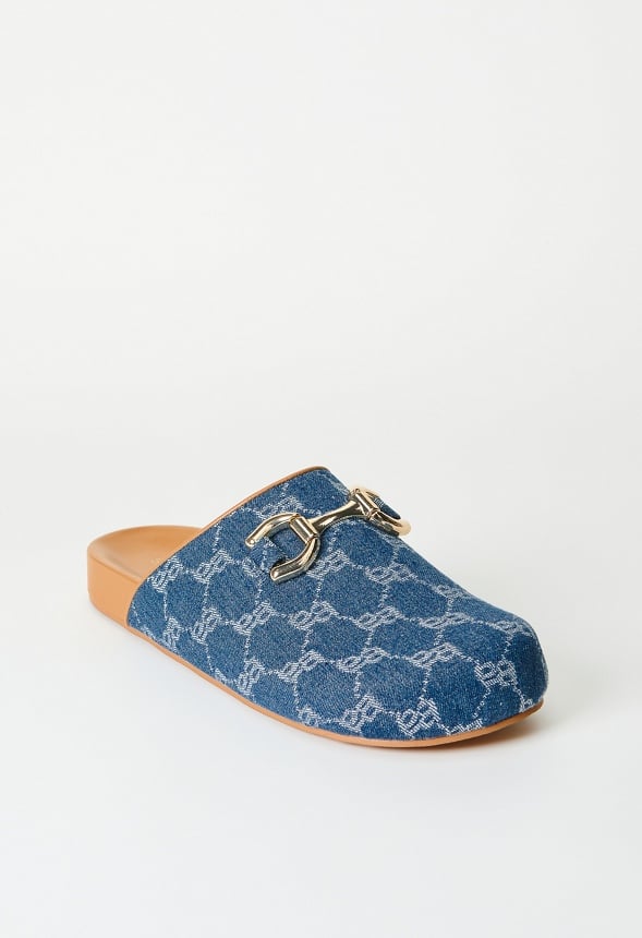 Brea Flat Mule Denim