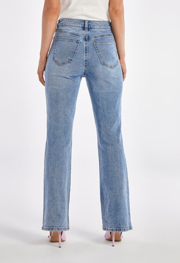 Blair High Rise Tummy Tamer Flare Jeans Divided
