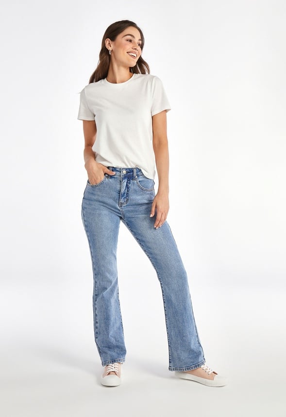 Blair High Rise Tummy Tamer Flare Jeans Divided