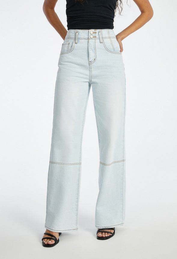 Emmy High-Waisted Wide Leg Denim Jeans Issue