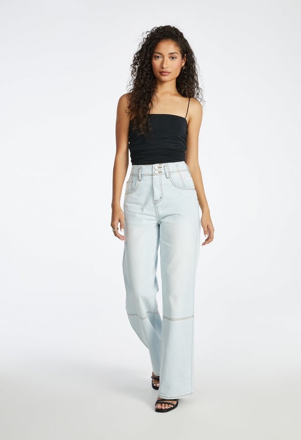 Emmy High-Waisted Wide Leg Denim Jeans Issue