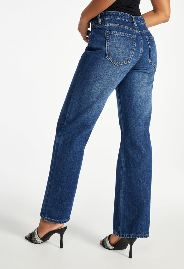 Andi Mid Rise Straight Leg Jeans Vibes