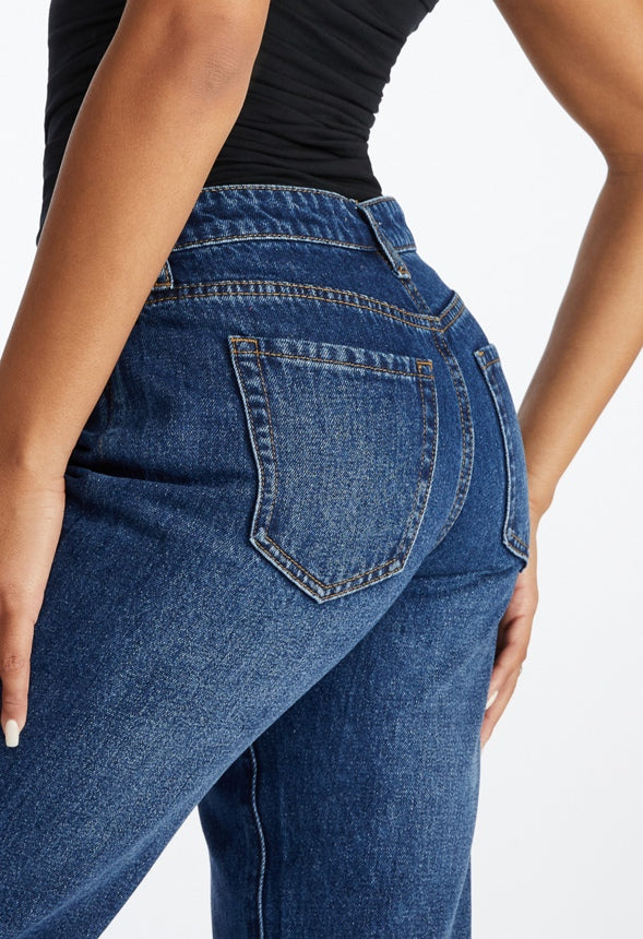 Andi Mid Rise Straight Leg Jeans Vibes