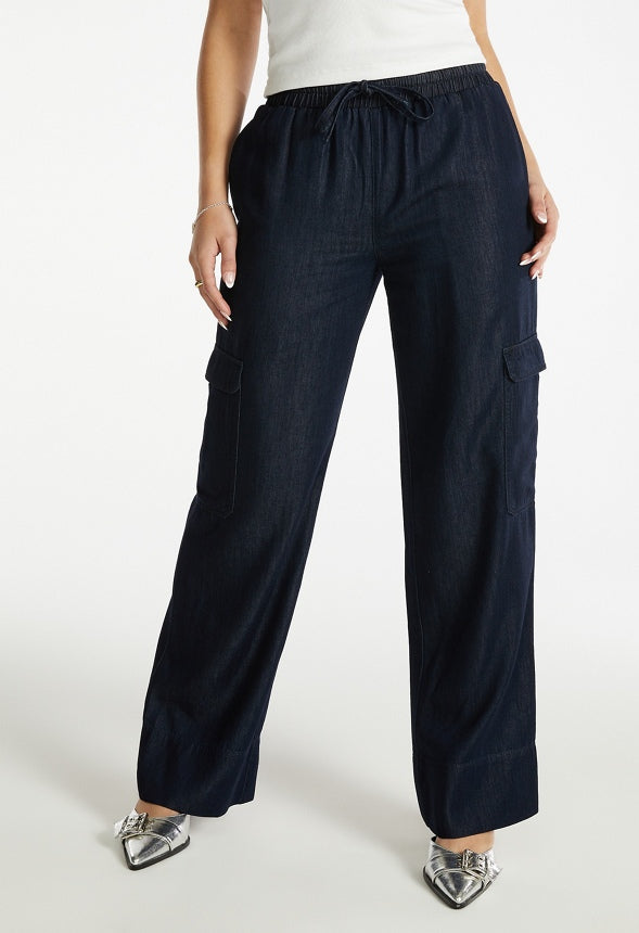 Cargo Pull On Pants Drizzle