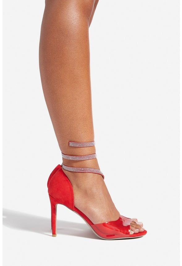 JEFFENIE STRAPPY SANDAL High Risk Red