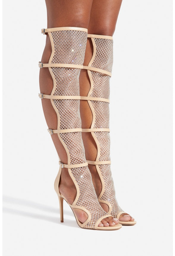 JUNEY HEELED SANDAL Beige