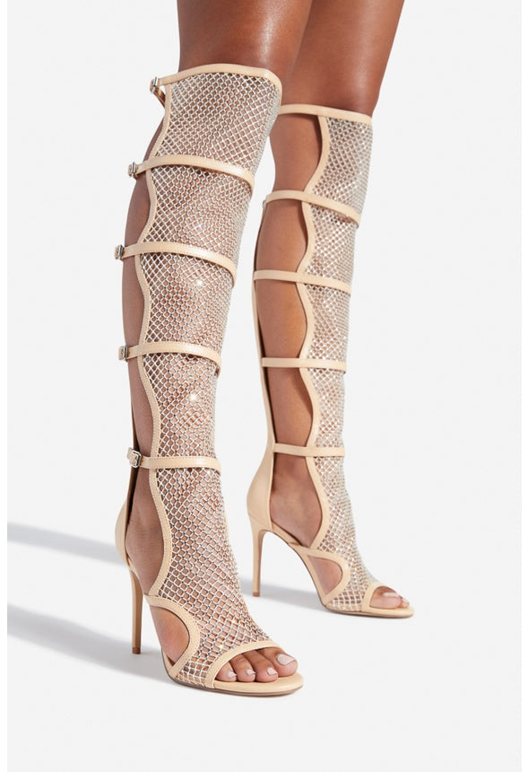 JUNEY HEELED SANDAL Beige