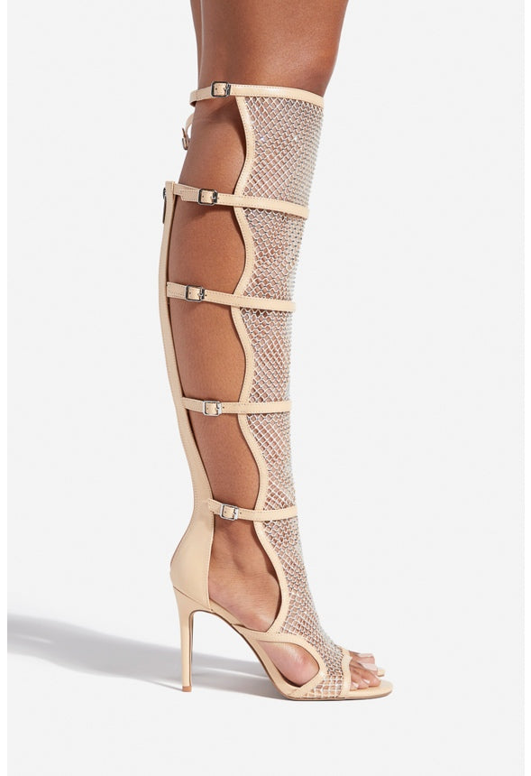 JUNEY HEELED SANDAL Beige