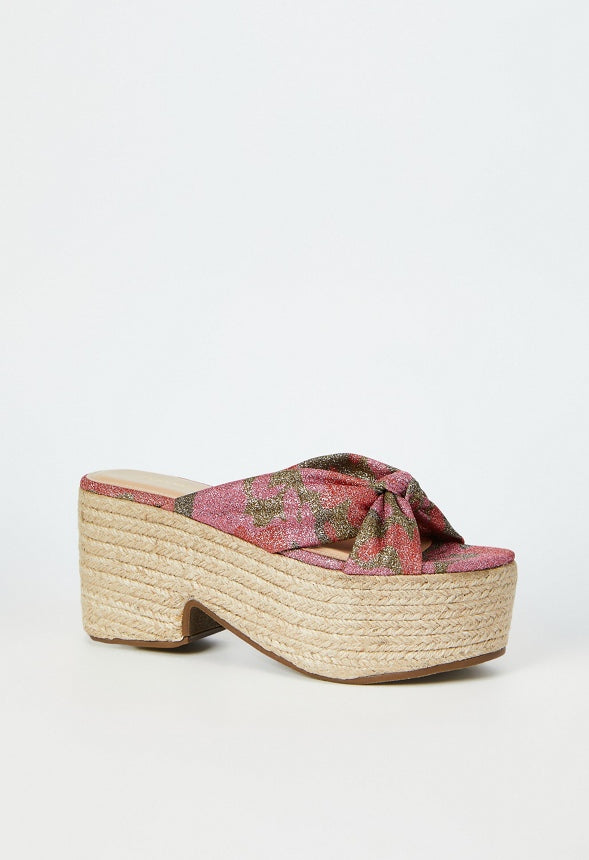MARMAR HEELED SANDAL Hot Coral Camo