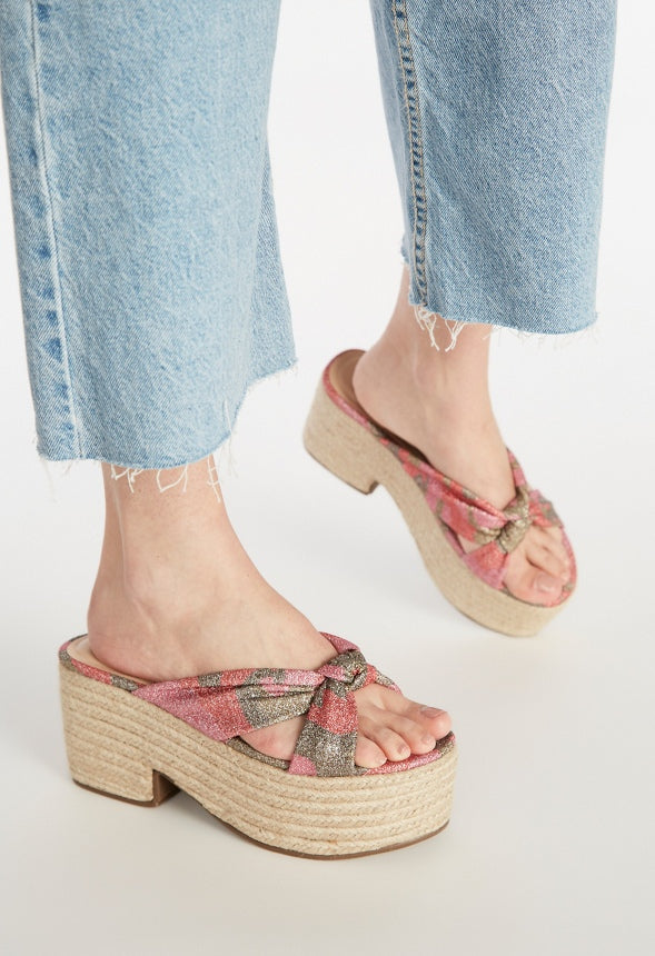 MARMAR HEELED SANDAL Hot Coral Camo