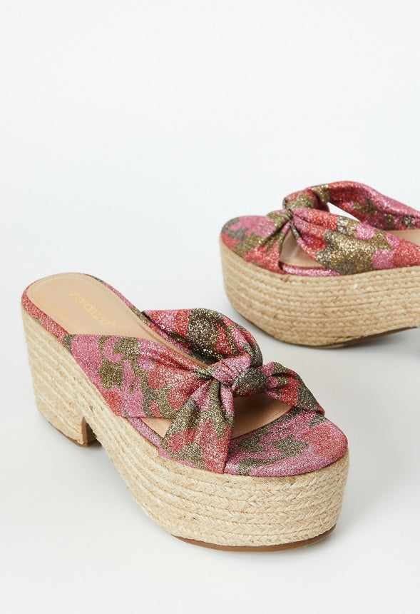 MARMAR HEELED SANDAL Hot Coral Camo