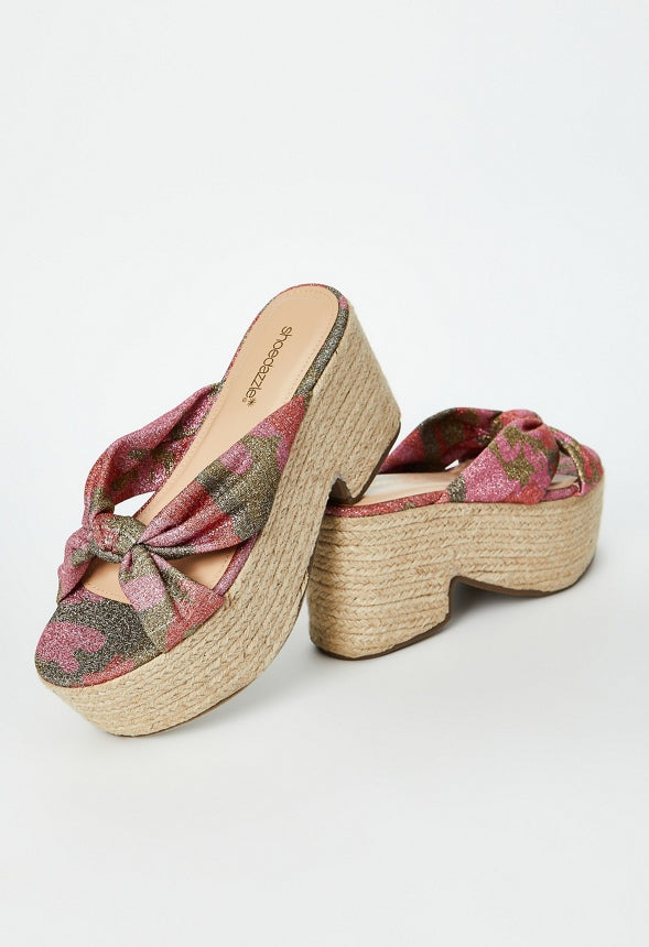 MARMAR HEELED SANDAL Hot Coral Camo