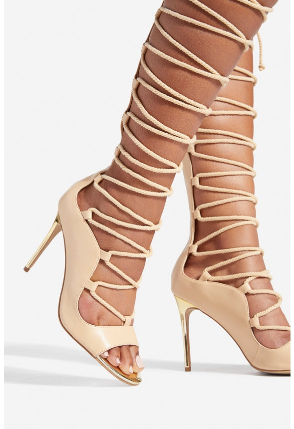 PATRII HEELED SANDAL Beige